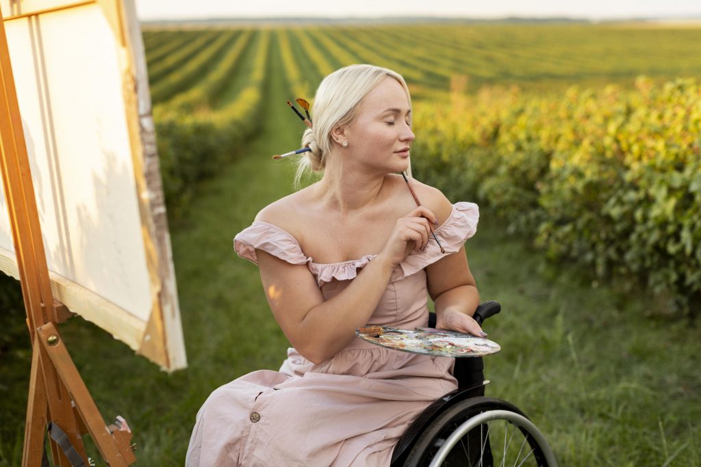 jolie femme dans la nature
